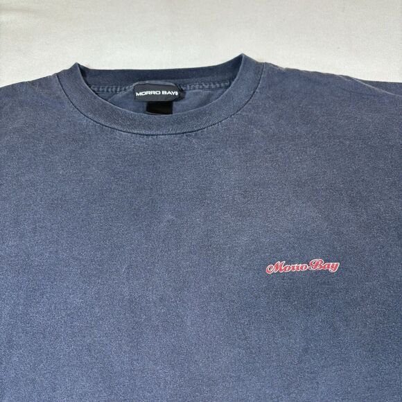 Vintage California Morro Bay Beach Coconut Graphic Tee Size XL Single Stitch - Picture 7 of 9
